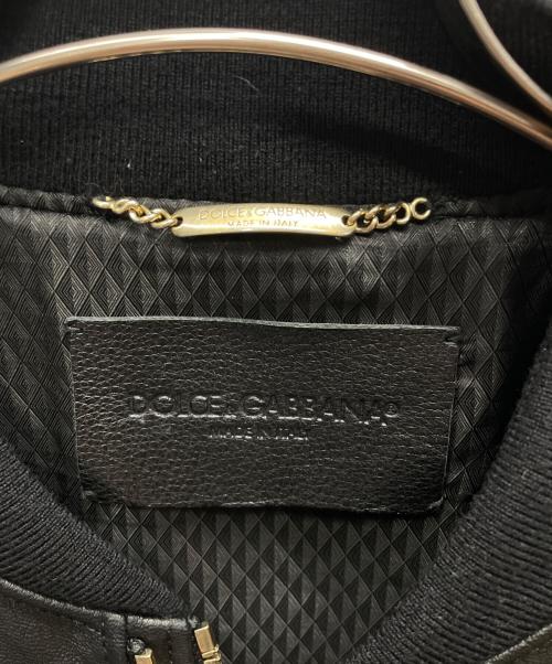 DOLCE & GABBANA（ドルチェ＆ガッバーナ）DOLCE & GABBANA (ドルチェ＆ガッバーナ) ツインジップシングルライダースジャケット ブラック サイズ:56の古着・服飾アイテム