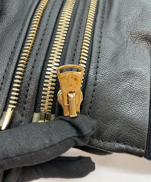 DOLCE & GABBANA（ドルチェ＆ガッバーナ）DOLCE & GABBANA (ドルチェ＆ガッバーナ) ツインジップシングルライダースジャケット ブラック サイズ:56の古着・服飾アイテム