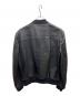 DOLCE & GABBANA (ドルチェ＆ガッバーナ) ツインジップシングルライダースジャケット ブラック サイズ:56：90000円