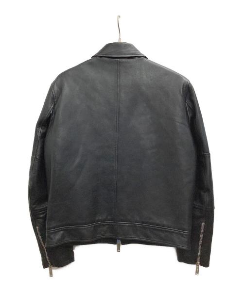 DSQUARED2（ディースクエアード）DSQUARED2 (ディースクエアード) レザージャケット ブラック サイズ:52の古着・服飾アイテム