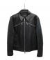 DSQUARED2（ディースクエアード）の古着「レザージャケット」｜ブラック
