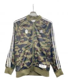 A BATHING APE×adidas（アベイシングエイプ×アディダス）の古着「トラックジャケット」｜グリーン