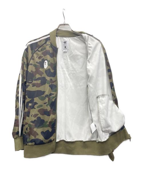 A BATHING APE（アベイシングエイプ）A BATHING APE (アベイシングエイプ) adidas (アディダス) トラックジャケット グリーン サイズ:Mの古着・服飾アイテム