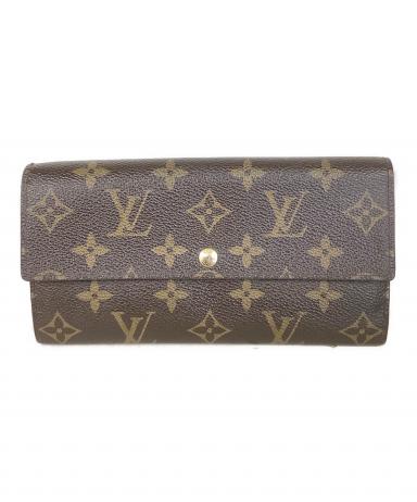 ルイヴィトン モノグラム ポシェット ポルトモネ クレディ 長財布 A53 中古・古着通販】LOUIS VUITTON (ルイ ヴィトン) 長財布 モノグラム