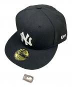 New Eraニューエラ）の古着「59FIFTY NEW YORK YANKEES」｜ブラック