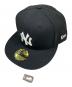 New Era（ニューエラ）の古着「59FIFTY NEW YORK YANKEES」｜ブラック