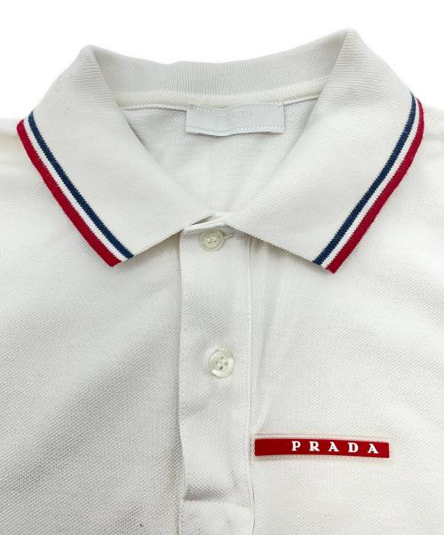 PRADA（プラダ）PRADA (プラダ) ポロシャツ ホワイト サイズ:Sの古着・服飾アイテム