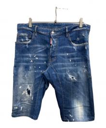 DSQUARED2（ディースクエアード）の古着「デニムハーフパンツ」｜インディゴ