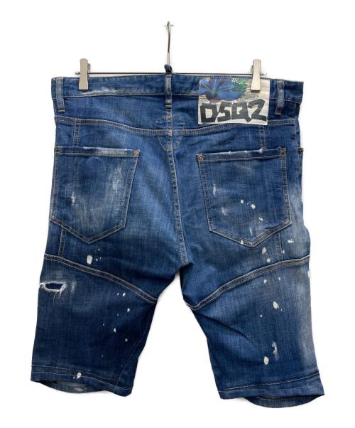 DSQUARED2（ディースクエアード）DSQUARED2 (ディースクエアード) デニムハーフパンツ インディゴ サイズ:52の古着・服飾アイテム