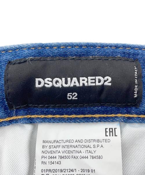 DSQUARED2（ディースクエアード）DSQUARED2 (ディースクエアード) デニムハーフパンツ インディゴ サイズ:52の古着・服飾アイテム