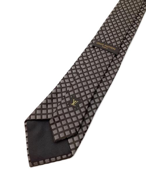 LOUIS VUITTON（ルイ ヴィトン）LOUIS VUITTON (ルイ ヴィトン) ネクタイ ベージュ×グレー サイズ:表記なしの古着・服飾アイテム