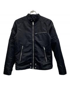 中古・古着通販】DIESEL (ディーゼル) レザーライダースジャケット