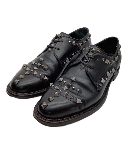 DOLCE & GABBANA（ドルチェ＆ガッバーナ）DOLCE & GABBANA (ドルチェ＆ガッバーナ) スタッズシューズ ブラック サイズ:8 1/2の古着・服飾アイテム