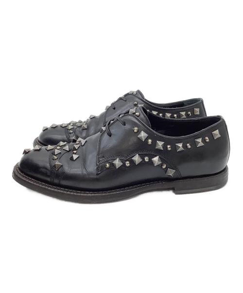 DOLCE & GABBANA（ドルチェ＆ガッバーナ）DOLCE & GABBANA (ドルチェ＆ガッバーナ) スタッズシューズ ブラック サイズ:8 1/2の古着・服飾アイテム