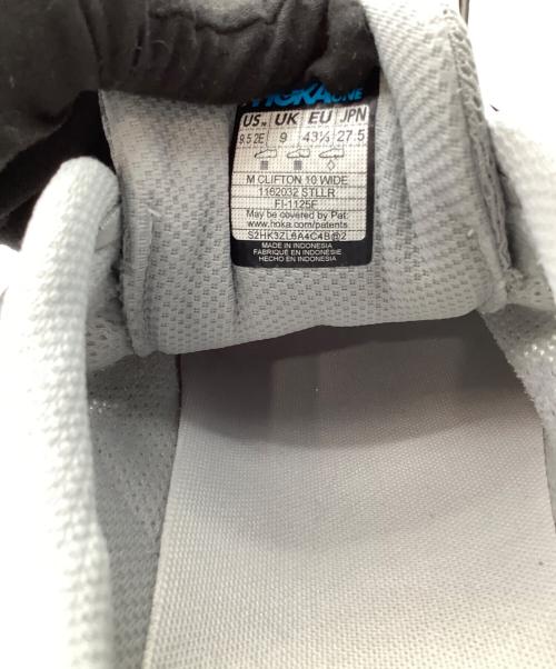 HOKA（ホカ）HOKA (ホカ) クリフトン10 ワイド 1162032-STLLR グレー サイズ:27.5cmの古着・服飾アイテム