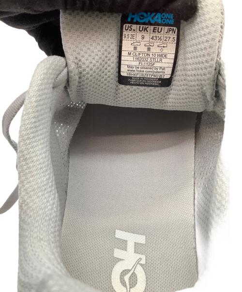HOKA（ホカ）HOKA (ホカ) クリフトン10 ワイド 1162032-STLLR グレー サイズ:27.5cmの古着・服飾アイテム