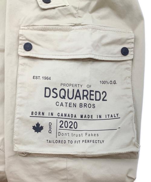 DSQUARED2（ディースクエアード）DSQUARED2 (ディースクエアード) カーゴパンツ ベージュ サイズ:52の古着・服飾アイテム