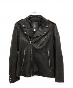 DIESELディーゼル）の古着「レザーライダースジャケット」｜ブラック