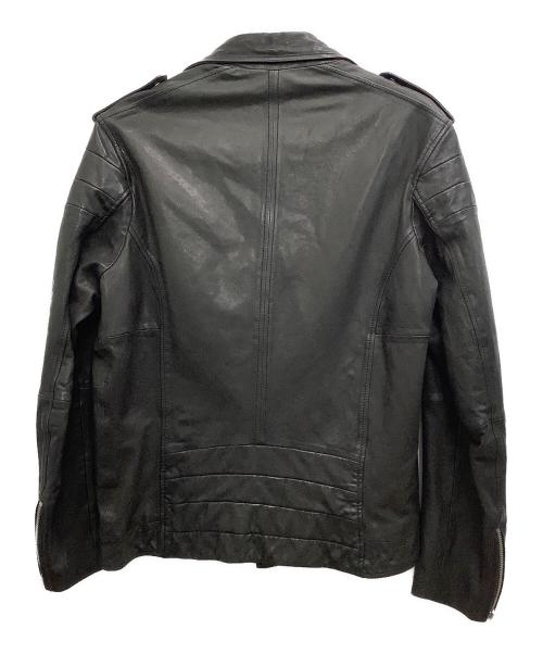 DIESEL（ディーゼル）DIESEL (ディーゼル) レザーライダースジャケット ブラック サイズ:XXLの古着・服飾アイテム