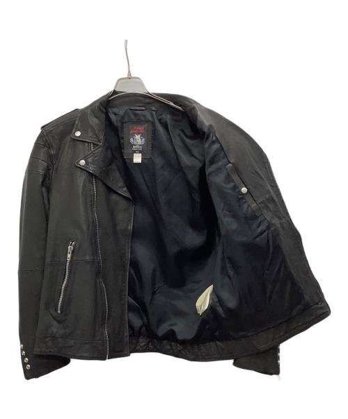 DIESEL（ディーゼル）DIESEL (ディーゼル) レザーライダースジャケット ブラック サイズ:XXLの古着・服飾アイテム