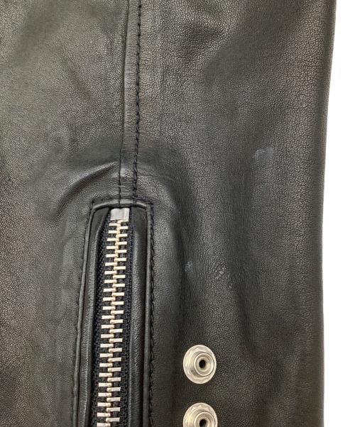 DIESEL（ディーゼル）DIESEL (ディーゼル) レザーライダースジャケット ブラック サイズ:XXLの古着・服飾アイテム