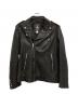 DIESEL（ディーゼル）の古着「レザーライダースジャケット」｜ブラック