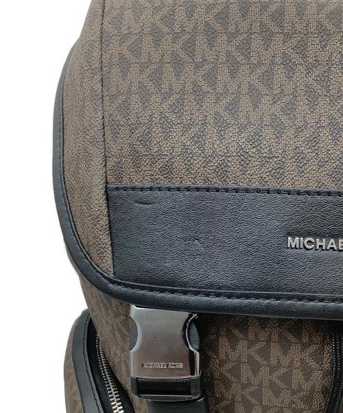 MICHAEL KORS（マイケルコース）MICHAEL KORS (マイケルコース) バックパック ブラウン×ブラックの古着・服飾アイテム
