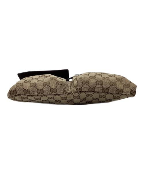 GUCCI（グッチ）GUCCI (グッチ) ウエストポーチ ブラウン×グリーンレッドの古着・服飾アイテム