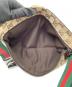 中古・古着 GUCCI (グッチ) ウエストポーチ ブラウン×グリーンレッド：45000円