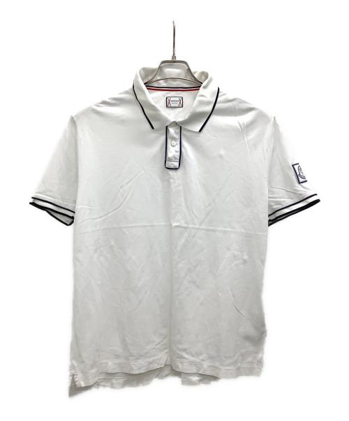 MONCLER（モンクレール）MONCLER (モンクレール) ポロシャツ ホワイト サイズ:表記無しの古着・服飾アイテム