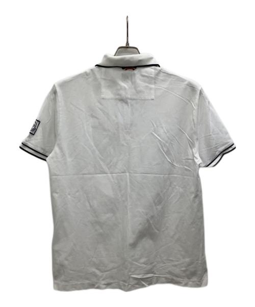 MONCLER（モンクレール）MONCLER (モンクレール) ポロシャツ ホワイト サイズ:表記無しの古着・服飾アイテム