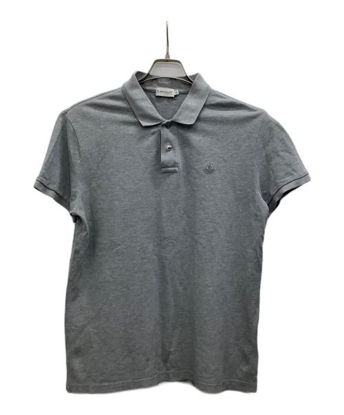 MONCLER（モンクレール）MONCLER (モンクレール) ポロシャツ グレー サイズ:XLの古着・服飾アイテム