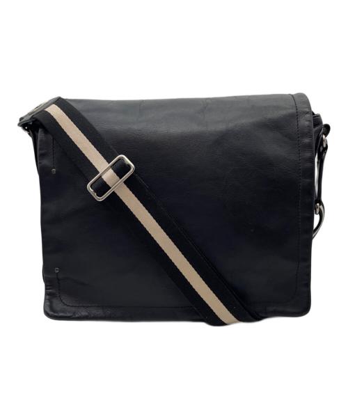 BALLY（バリー）BALLY (バリー) フラップショルダーバッグ ブラックの古着・服飾アイテム