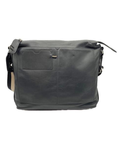 BALLY（バリー）BALLY (バリー) フラップショルダーバッグ ブラックの古着・服飾アイテム