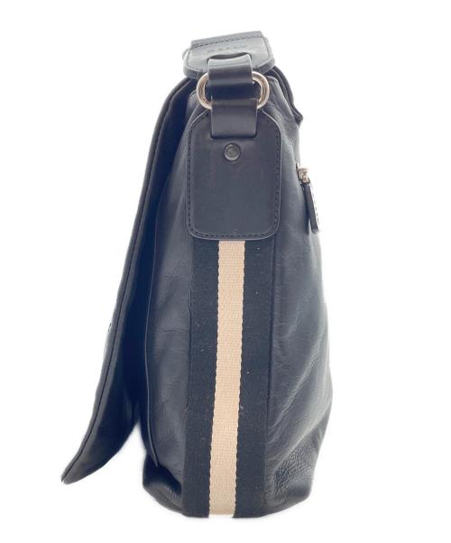 BALLY（バリー）BALLY (バリー) フラップショルダーバッグ ブラックの古着・服飾アイテム