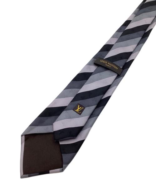 LOUIS VUITTON（ルイ ヴィトン）LOUIS VUITTON (ルイ ヴィトン) ネクタイ ブラック×グレー サイズ:Lの古着・服飾アイテム