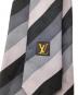 中古・古着 LOUIS VUITTON (ルイ ヴィトン) ネクタイ ブラック×グレー サイズ:L：6000円