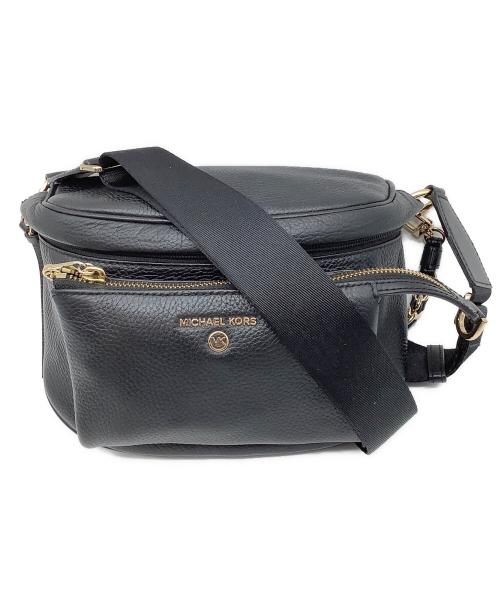 MICHAEL KORS（マイケルコース）MICHAEL KORS (マイケルコース) スレイター エクストラスモール メッセンジャー ブラックの古着・服飾アイテム
