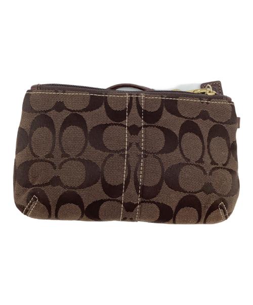 COACH（コーチ）COACH (コーチ) ポーチ ブラウンの古着・服飾アイテム