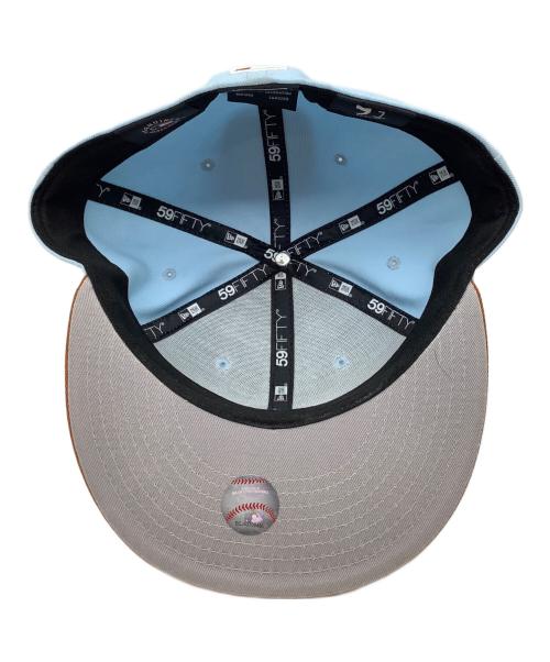 New Era（ニューエラ）New Era (ニューエラ) 59FIFTY CHICAGO CUBS スカイブルー×ブラウン サイズ:SIZE 7 7/8(62.5cm)の古着・服飾アイテム