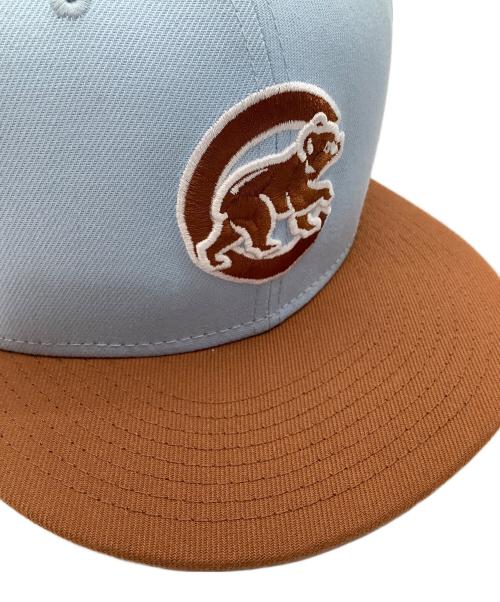 New Era（ニューエラ）New Era (ニューエラ) 59FIFTY CHICAGO CUBS スカイブルー×ブラウン サイズ:SIZE 7 7/8(62.5cm)の古着・服飾アイテム