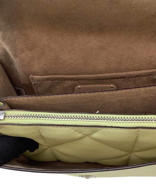 COACH（コーチ）COACH (コーチ) ミニウォレット オン ア チェーン パフィー ダイヤモンド キルティング グリーンの古着・服飾アイテム