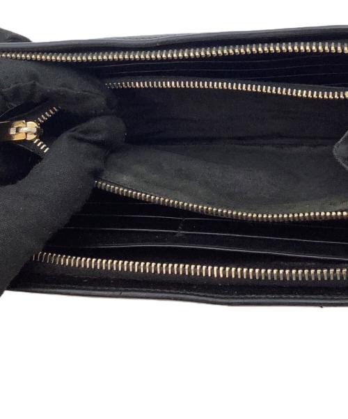Saint Laurent Paris（サンローランパリ）Saint Laurent Paris (サンローランパリ) ラウンドファスナー　長財布 ブラックの古着・服飾アイテム