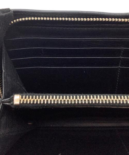 Saint Laurent Paris（サンローランパリ）Saint Laurent Paris (サンローランパリ) ラウンドファスナー　長財布 ブラックの古着・服飾アイテム