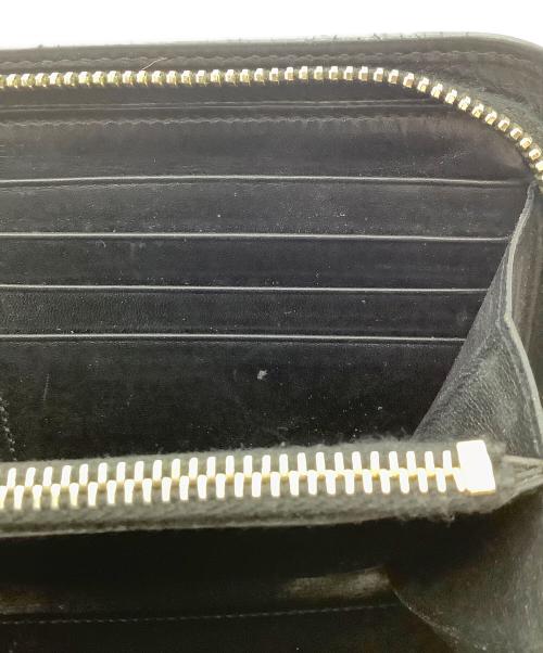 Saint Laurent Paris（サンローランパリ）Saint Laurent Paris (サンローランパリ) ラウンドファスナー　長財布 ブラックの古着・服飾アイテム