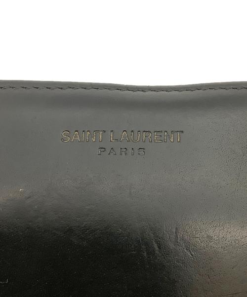 Saint Laurent Paris（サンローランパリ）Saint Laurent Paris (サンローランパリ) ラウンドファスナー　長財布 ブラックの古着・服飾アイテム