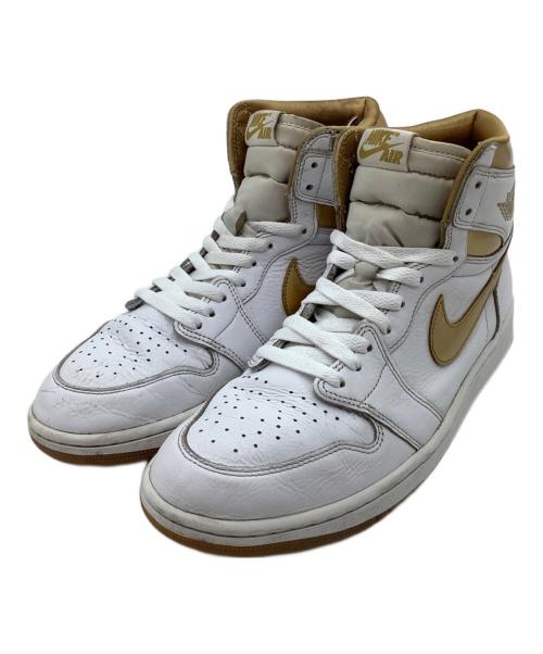 NIKE（ナイキ）NIKE (ナイキ) Air Jordan 1 Retro High OG ホワイト×ゴールド サイズ:28cmの古着・服飾アイテム