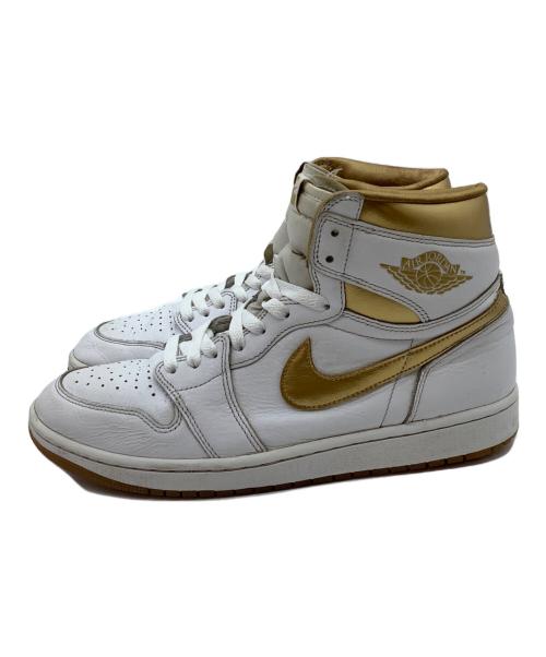 NIKE（ナイキ）NIKE (ナイキ) Air Jordan 1 Retro High OG ホワイト×ゴールド サイズ:28cmの古着・服飾アイテム