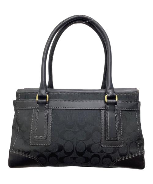 COACH（コーチ）COACH (コーチ) シグネチャーハンドバッグ ブラックの古着・服飾アイテム
