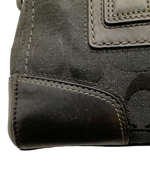 COACH（コーチ）COACH (コーチ) シグネチャーハンドバッグ ブラックの古着・服飾アイテム